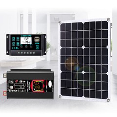 6000W 100A 220V Solar Panel Kit Complete Solar Power Generator Home Grid Syste
