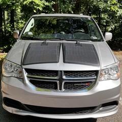 Best Lensun 100W 12V Hood Flexible Solar Panel for Dodge Grand Caravan 4th Gen