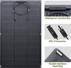 ALLPOWERS 2500W LiFePO4 Portable Power Station & 200W Mono Flexible Solar Panel
