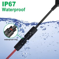 Solar Connectors Y Branch Parallel Adapter 30A Cable 1 to 3 Male Female Conne