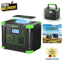 Grecell 300W Portable Power Station – Reliable Solar Generator for Outdoor Use