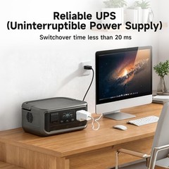 Estacion De Energia Portatil 300W Peak 600W Con 2 Tomas De Corriente USB-C