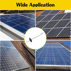 Solar Panel Bird Guard Fastener, 50 Sets Critter Guard Clips for Attaching Wire