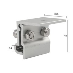 Solar Panel Rack Standing Seam Clamp For Pv Roof Fixing Aluminum Alloy