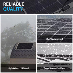 100-Watt 12-Volt, High Efficiency Monocrystalline Flexible Lightweight Solar Pan