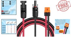 5FT XT60i Extension Cable – Waterproof 10AWG Solar Panel Connector
