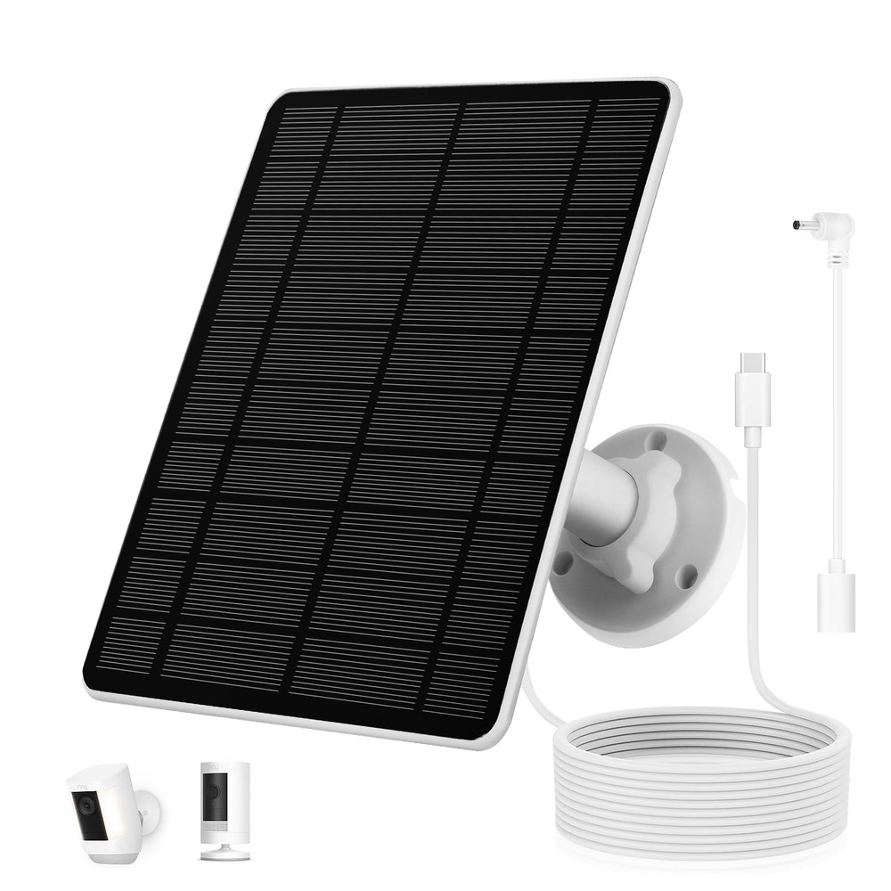 Solar Panel for Ring Camera, Compatible with Spotlight Cam/Pro/Plus Battery, …