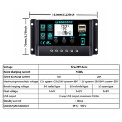 SOECOPO 8000W Peak Solar System Kit Flexible Panel 100A Controller 12V 110V 220V