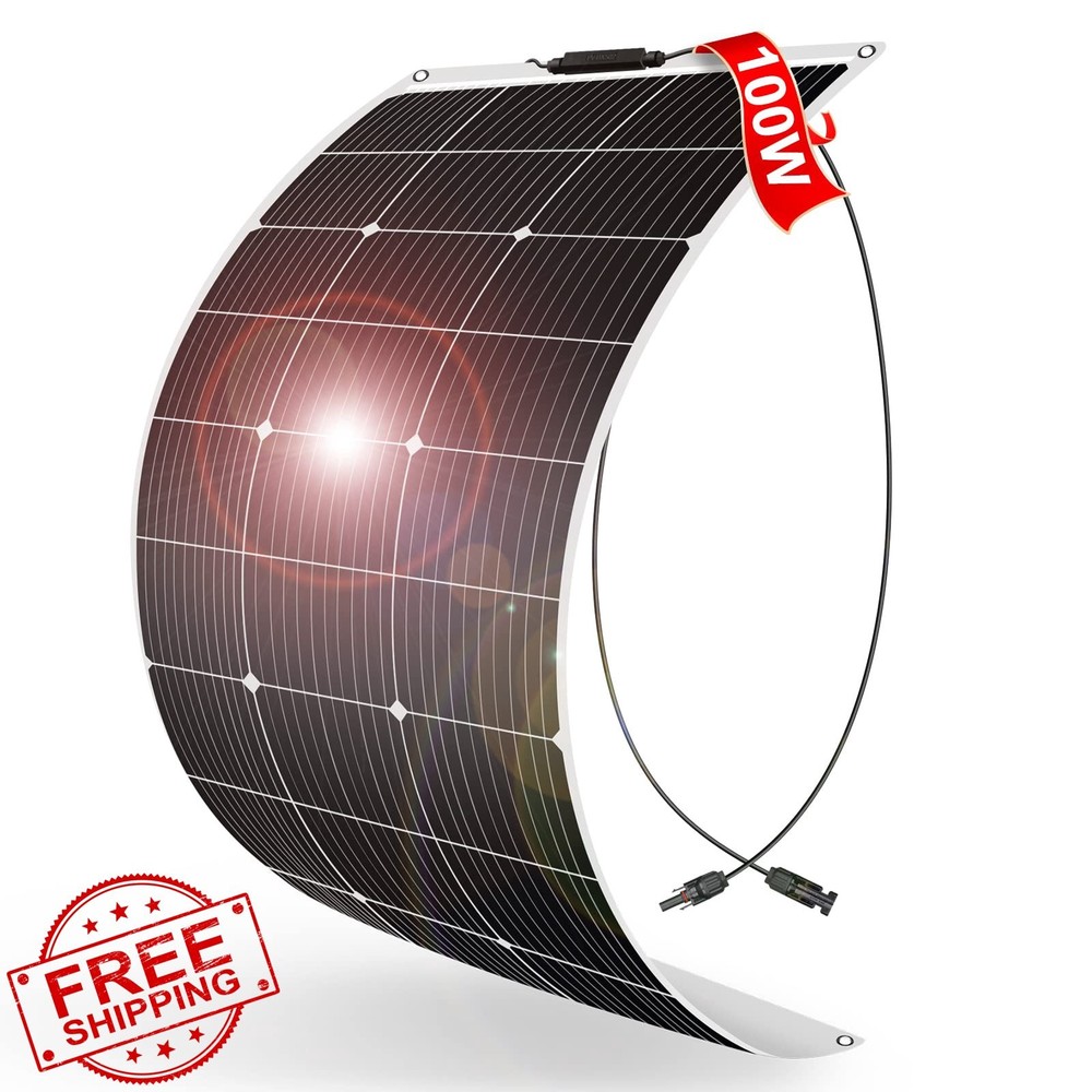 DOKIO 100W 18V Flexible Solar Panel Monocrystalline