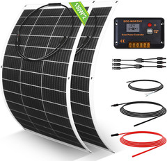 260W Flexible Solar Panel Kit for RV, Boat, Off-Grid Home – 2x130W Mono