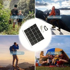 5V 3W Portable Solar Panel Power USB Port For Camping Phone Charger 160*122mm