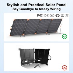 MHPOWOS Bifacial Solar Panel 400w Foldable Solar Charger IP68 for RV Off-Grid