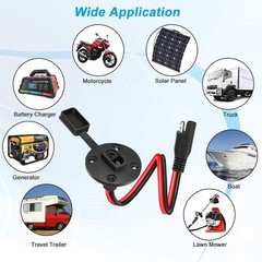 Weatherproof SAE Connector Power Socket for Solar Panel and Battery Charging