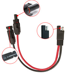 6FT 16AWG SAE To Solar Adapter Cable RV Solar Panel Outdoor Power Connector Wire