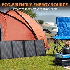 60W Foldable Solar Panel Charger 18V DC 11 Connectors