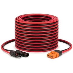 25ft Solar to XT60i Cable 10AWG – Waterproof Connectors