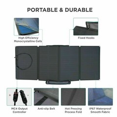 EcoFlow 160W Portable Solar Panel for Power Station for Camping RVs Refurbished