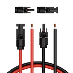 10AWG 100ft Low-Resistance PV Cable Set IP67, MC4 Pre-Installed
