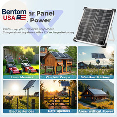 12V Solar Battery Charger – 20W Waterproof Solar Panel Kit with Smart MPPT Contr