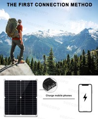 6000W 110V 100A Solar Panel Kit Complete Solar Power Generator Home Grid Syste