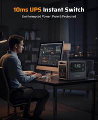 2048Wh Portable Power Station 2400W (Peak 4800W),P210 Lifepo4 Battery Generator,