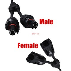 1Pair Solar Cable Splitter Waterproof IP67 2Y Branch Solar Panel Cable Connector