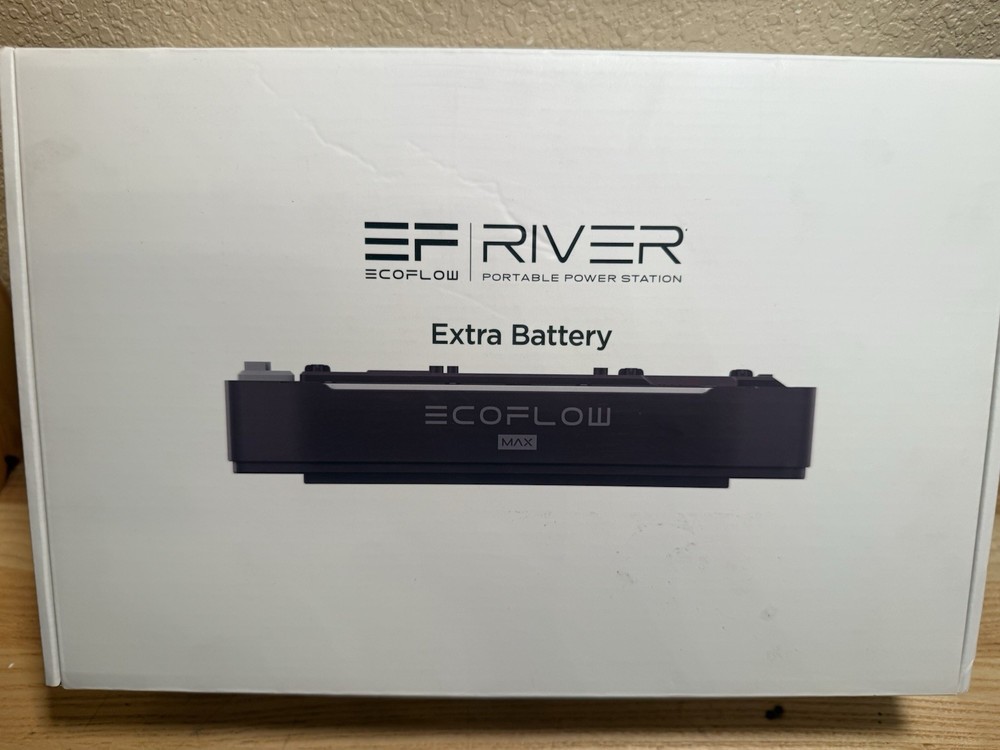 EcoFlow River 600 Portable Power Station EXTRA BATTERY EF4-MAX KIT *SEALED*