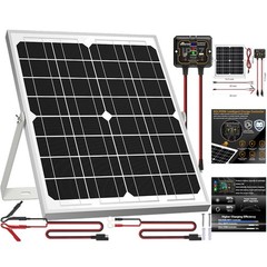 High Efficiency 20W Solar Battery Charger with Adjustable Bracket for Vehicles