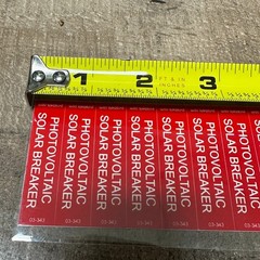 1/2″ x 2″ Photovoltaic Solar Breaker Labels 03-343 Solar PV Sticker Sheet of 10