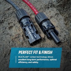 100 ft 10 AWG Solar Panel Extension Cable MC4 Connectors