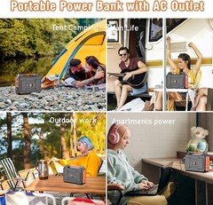 100W/110V External Battery Power Pack 39600mAh Portable Power Bank with LED new