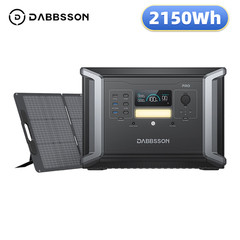 Dabbsson Power Station 2150Wh Solar Generator+210W Solar Panel For Power Outage