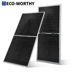 ECO-WORTHY 195W N-Type Bifacial Solar Panel 12V Monocrystalline High Efficiency