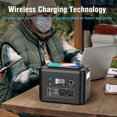 Open Box Portable Power Station 350W, 260Wh/70,000mAh Backup Lithium Battery