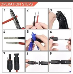 10Set Male Female Wire Cable Connector Set Solar Panel Waterproof Connector