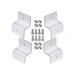 4 Pc Outdoor Installation Z Mounting Bracket Solar Panel Support for