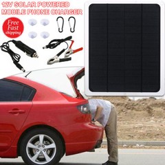 20W Solar Panel 12V Trickle Charger Battery Charger Kit Maintainer Boat RV Car