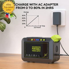 Portable Power Station 88Wh Camping Lithium Battery Solar Generator Fast Chargin