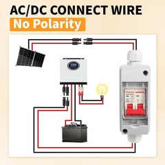 Solar Panel Disconnect Switch 32A DC 500V Waterproof Circuit Breaker Box Outdoor