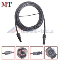 10 AWG Solar Panel Extension Cable Wire Connector 1 Pair 15FT Red + Black