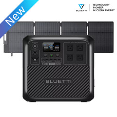 BLUETTI AC180 1800W 1152Wh Solar Generator+200W Solar Panel Kit MPPT Portable