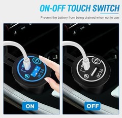 Nilight 2 Pack PD Type C and QC 3.0 USB Fast Outlet Panel with LED | ON Off Touc