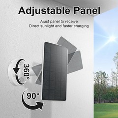 for Tapo Outdoor Security Camera, 5W Solar Charger Compatible with T