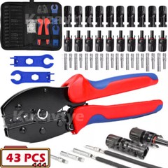 43pcs Solar Crimper Tool Kits for Connecting Solar Panel Cable Wire with Spanner