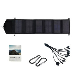 6-Fold 800W Foldable Solar Panel 20W/H Portable Solar Panels Charger USB 5V DC F
