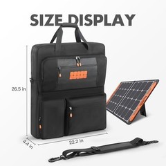 Travel Carrying Case for Jackery SolarSaga 100W/200W – Double-Layer Solar Panel