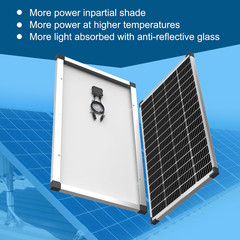 ACOPOWER Solar Panel 175Watt 12 Volt,Monocrystalline High-Efficiency 175 Watt PV