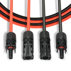 1Pair 10AWG 10ft Solar Panel Extension Cable Wire Female&Male Connector Set U6M5