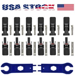 12PCS Solar Panel Cable Connector Crimper PV Crimping Pliers Cable Terminal Tool