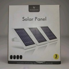 Wasserstein Weatherproof Solar Panel 3 Pack for Arlo Ultra/Pro 3/4/5S White